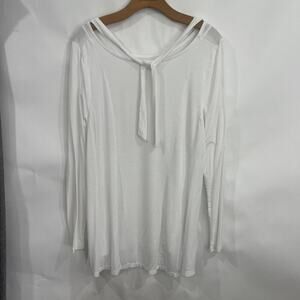 Lane Bryant White Blouse